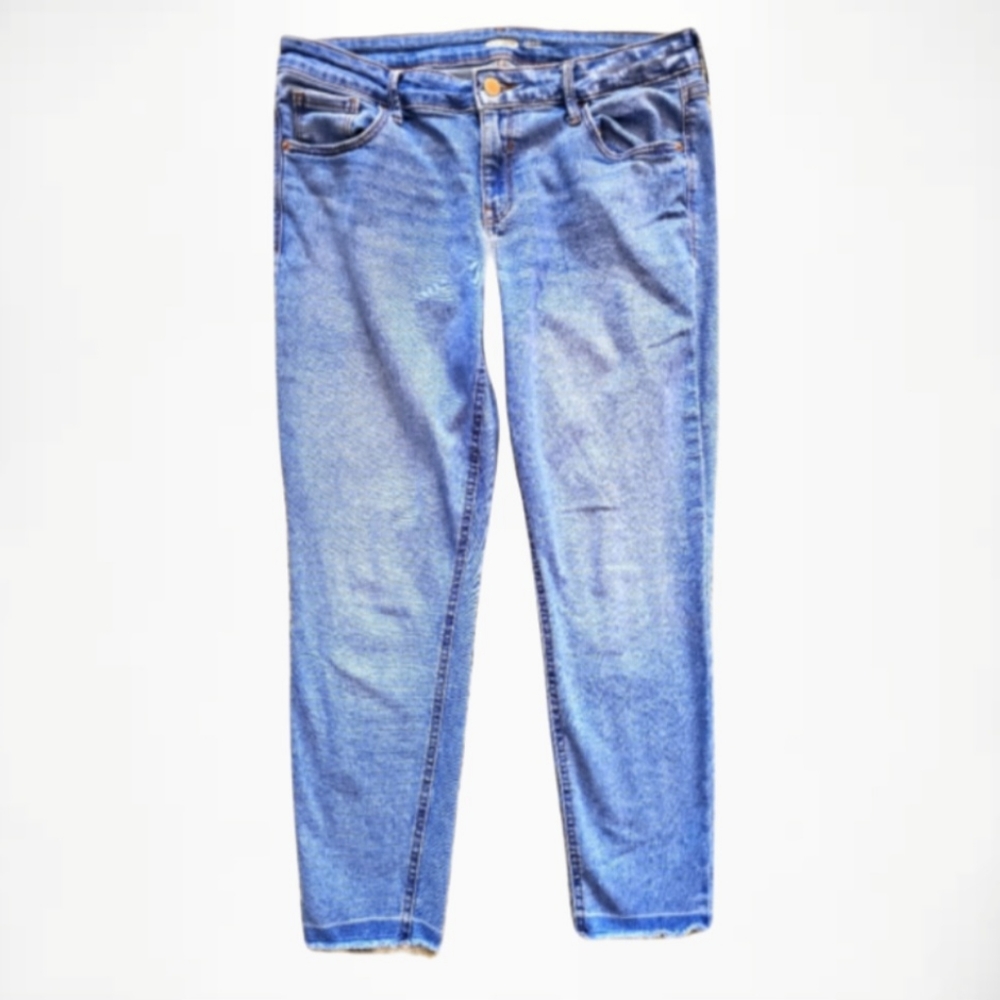 Old Navy Blue Jeans Rockstar Super Skinny Ankle size 12